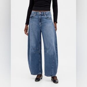 NWT Gap High Rise Horseshoe Jeans Dark Blue Indigo 26